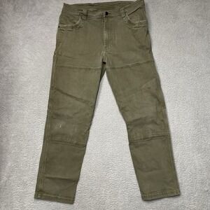 Backcountry Pants Mens 31 Green Chino Jeans Stretch Straight Fit Outdoors